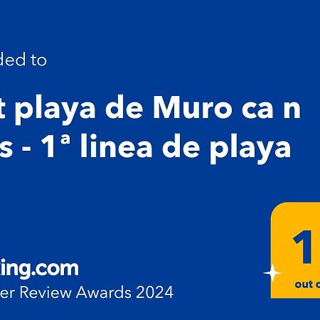 Apt Playa De Muro Ca N Ines - 1ª Linea De Playa Apartment Пуерто де ла Аркудия Екстериор снимка