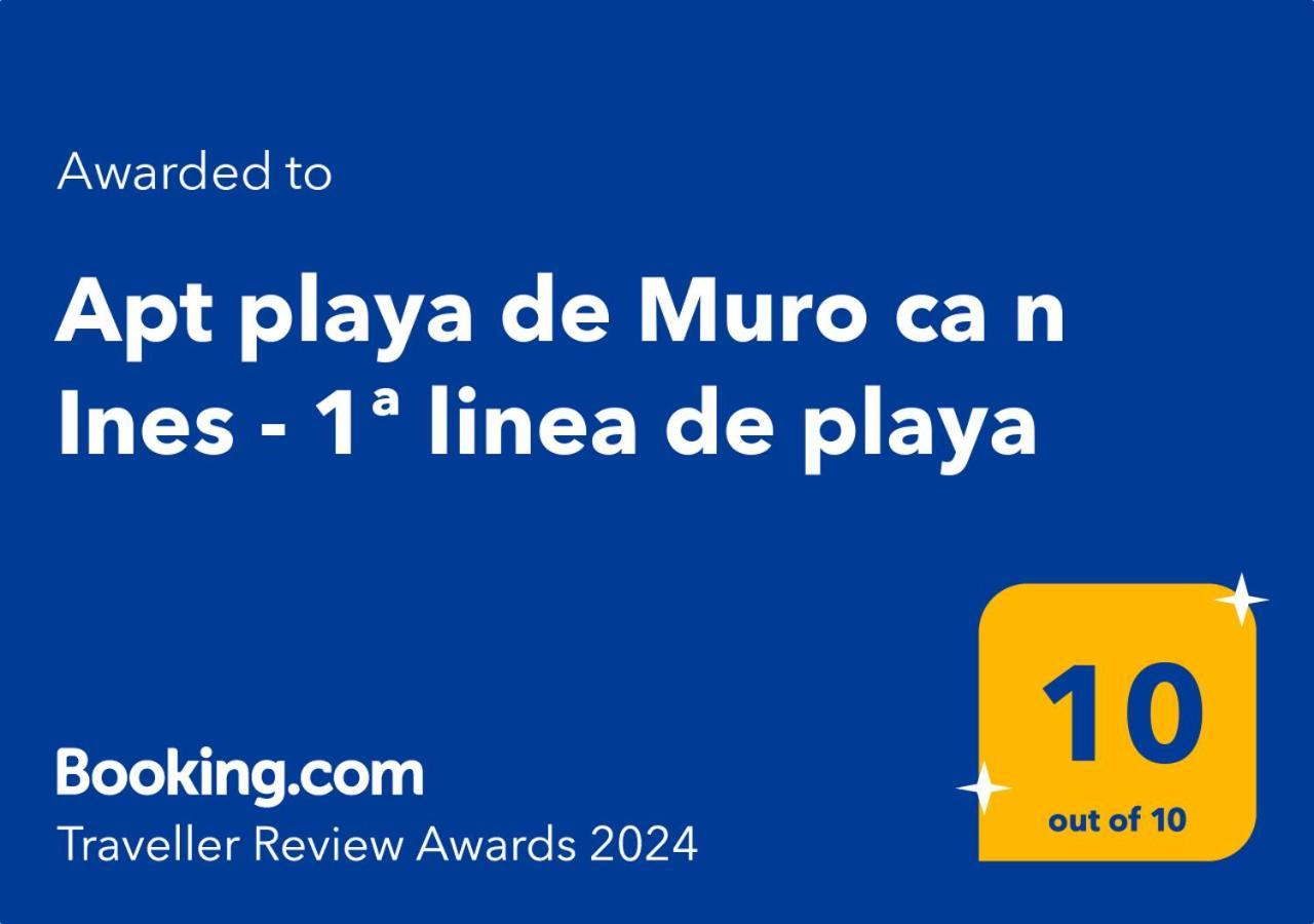 Apt Playa De Muro Ca N Ines - 1ª Linea De Playa Apartment Пуерто де ла Аркудия Екстериор снимка