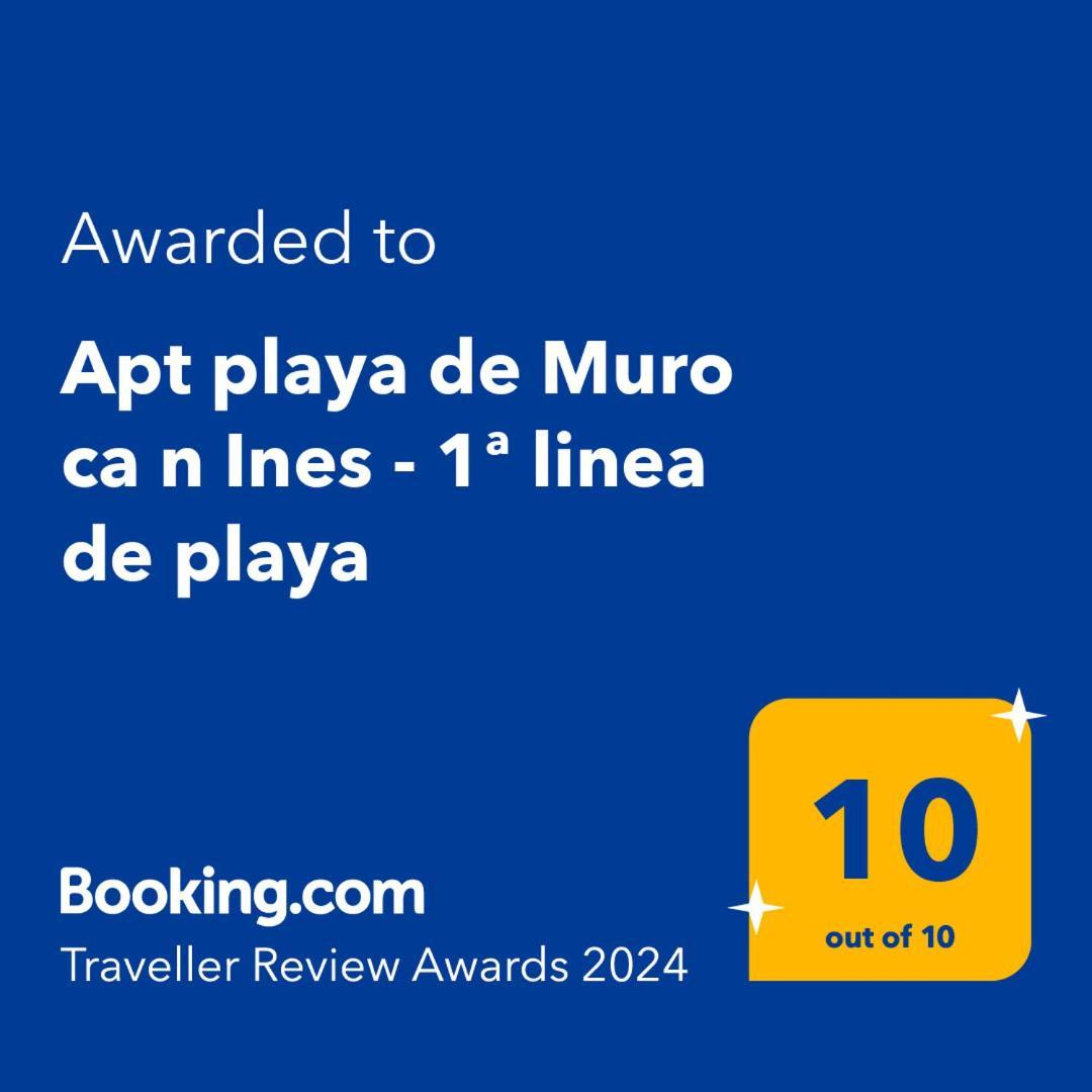 Apt Playa De Muro Ca N Ines - 1ª Linea De Playa Apartment Пуерто де ла Аркудия Екстериор снимка